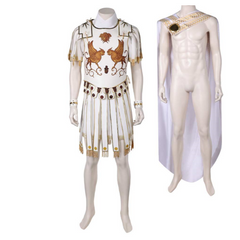 Gladiator 2 (2024) Marcus Acacius White Leather Outfits Cosplay Costume