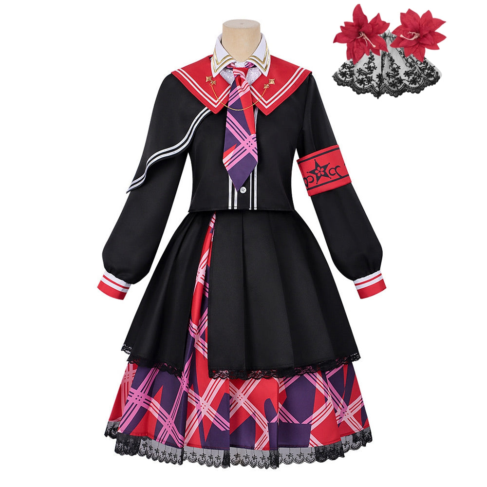 Magical Girl Witch Trials (2025) Nikaido Hiro Black Red Set Outfits Cosplay Costume