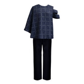 Mahito Blue Black Shirt Trousers Set Outfits Cosplay Costume Halloween Suit