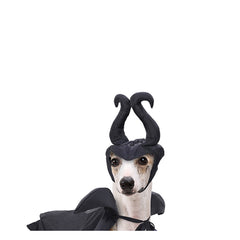 Maleficent Dark Fairy Black Pet Dogs Outfits Cosplay Costume Halloween Suit