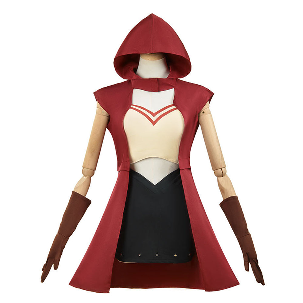 Mariah Red Hooded Set Outfits Cosplay Costume Halloween Carnival Party Suit