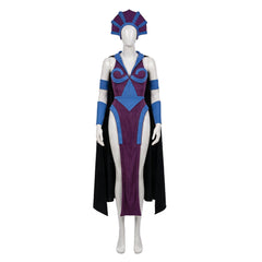Masters Of The Universe (2026) Evil-Lyn Purple Blue Set Outfits Cosplay Costume