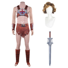 Masters Of The Universe (2026) He-Man Brown Leather Set Outfits Cosplay Costume