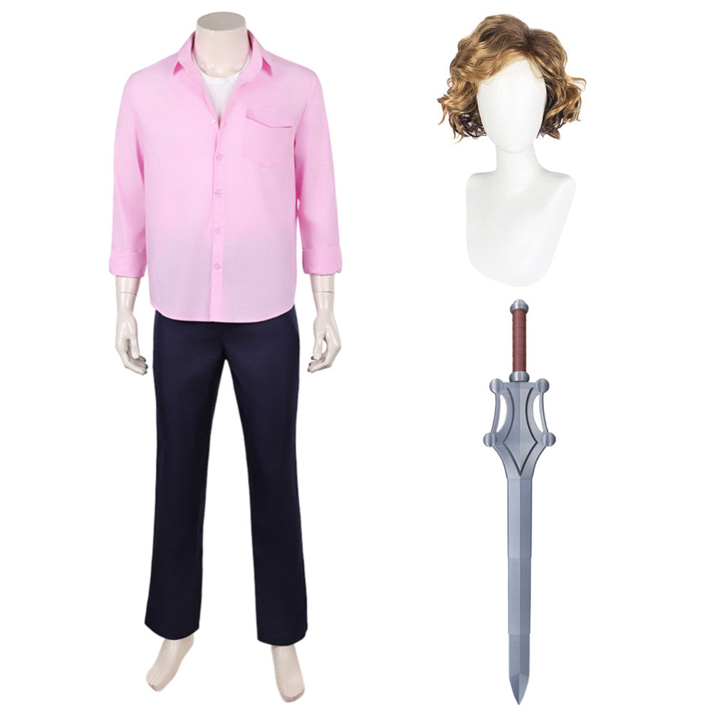 Masters Of The Universe (2026) He-Man Pink Shirt Set Outfits Cosplay Costume