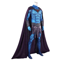 Masters Of The Universe (2026) Skeletor Blue Jumpsuit Cloak Set Outfits Cosplay Costume