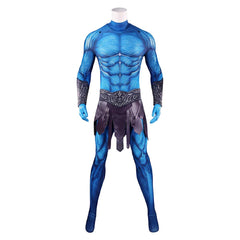 Masters Of The Universe (2026) Skeletor Blue Jumpsuit Cloak Set Outfits Cosplay Costume
