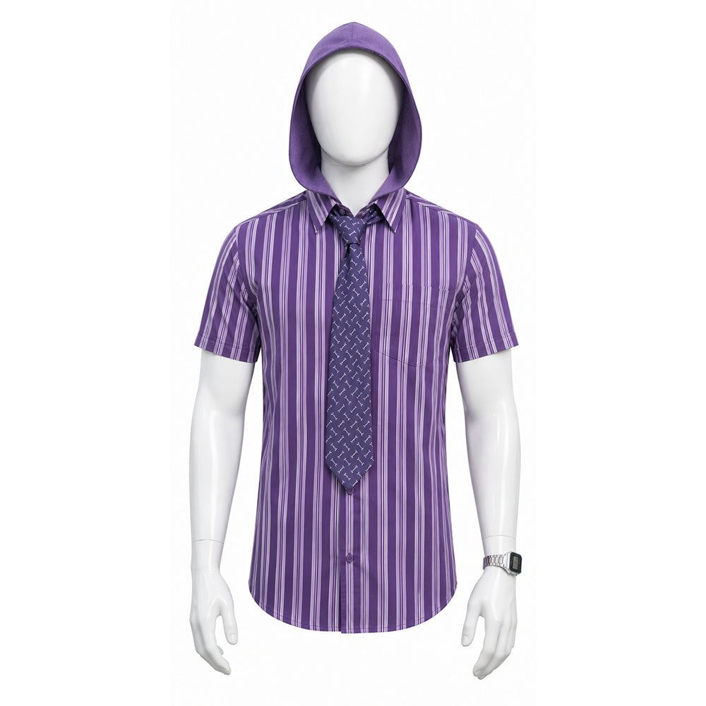 Masters Of The Universe (2026) Skeletor Purple Striped Shirt Set Outfits Cosplay Costume