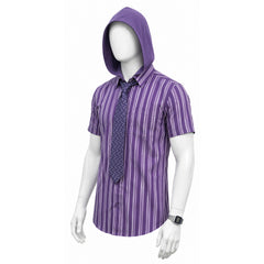 Masters Of The Universe (2026) Skeletor Purple Striped Shirt Set Outfits Cosplay Costume
