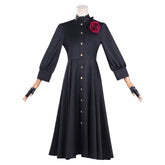 May I Ask For One Final Thing (2025) Scarlet Black Dress Set Outfits Cosplay Costume