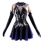 Medalist Hikaru Kamisaki Black Skating Dress Set Outfits Cosplay Costume