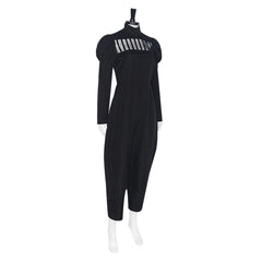 Mei Mei Black Chest Striped Jumpsuit Outfits Cosplay Costume Halloween Suit