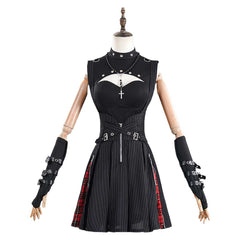 Misa Amane Black Gothic Top Skirt Set Outfits Cosplay Costume Carnival Suit
