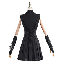 Misa Amane Black Gothic Top Skirt Set Outfits Cosplay Costume Carnival Suit