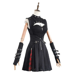 Misa Amane Black Gothic Top Skirt Set Outfits Cosplay Costume Carnival Suit