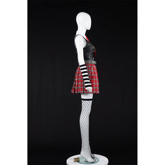 Misa Amane Black Top Red Skirt Set Outfits Cosplay Costume Carnival Suit