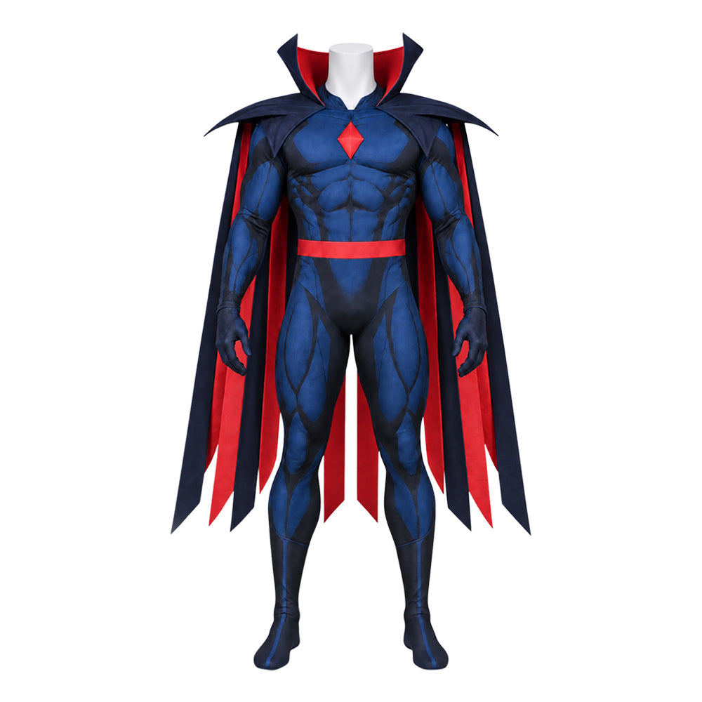 Mister Sinister (2026) Mr. Sinister Blue Red Jumpsuit Set Outfits Cosplay Costume