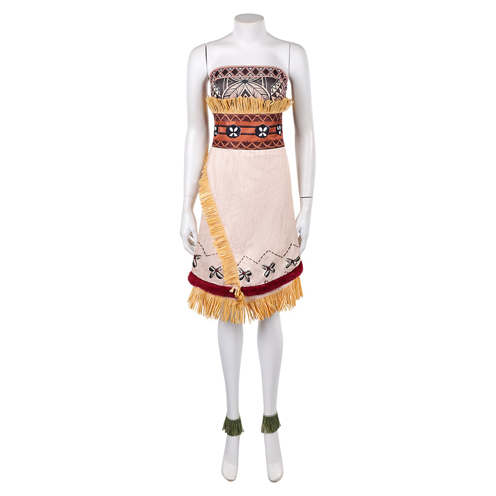 Moana (2026) Moana Yellow Dress Set Outfits Halloween Cosplay Costume