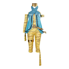 Monster High Cleo De Nile Blue Yellow Set Outfits Halloween Cosplay Costume