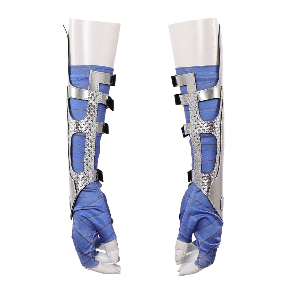 Mortal Kombat 1 Kitana Blue Gloves Armor Bracers Cosplay Accessories Props