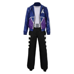 Mortal Kombat 11 Johnny Cage Young Blue Jacket Set Outfits Cosplay Costume