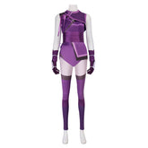 Mortal Kombat 11 Mileena Purple Set Outfits Cosplay Costume Halloween Suit