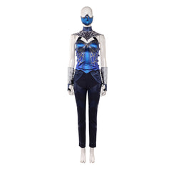 Mortal Kombat II (2026) Kitana Blue Black Set Outfits Cosplay Costume