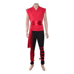 Mortal Kombat II (2026) Liu Kang Red Kung Fu Set Outfits Cosplay Costume