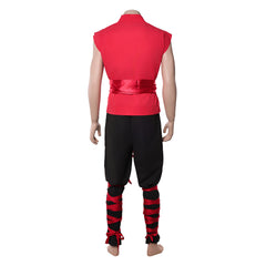 Mortal Kombat II (2026) Liu Kang Red Kung Fu Set Outfits Cosplay Costume
