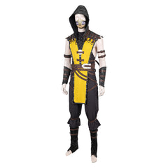 Mortal Kombat X MKX Scorpion Yellow Set Outfits Cosplay Costume