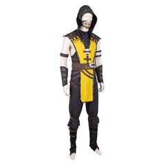 Mortal Kombat X MKX Scorpion Yellow Set Outfits Cosplay Costume