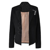 Movie Beetlejuice 2 (2024) Barbara Black Coat Jacket Outfits Cosplay Costume Halloween Carnival Suit