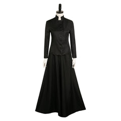 Movie Beetlejuice 2 (2024) Lydia Black Dress Cosplay Costume Outfits Halloween Carnival Suit