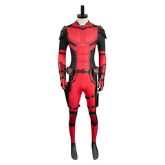 Movie Deadpool & Wolverine (2024) Wade Wilson Red Jumpsuit Outfits Cosplay Costume Halloween Carnival Suit