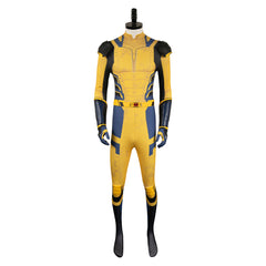 Movie Deadpool & Wolverine (2024) Wolverine Yellow Jumpsuit Set Outfits Cosplay Costume Halloween Carnival Suit