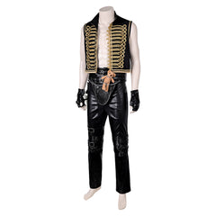 Movie Furiosa: A Mad Max Saga (2024) Dementus Black Outfits Cosplay Costume Halloween Carnival Suit