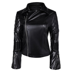 Movie Furiosa: A Mad Max Saga (2024) Furiosa Black Jacket Coat Outfits Cosplay Costume Halloween Carnival Suit