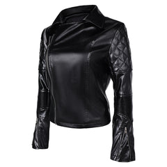 Movie Furiosa: A Mad Max Saga (2024) Furiosa Black Jacket Coat Outfits Cosplay Costume Halloween Carnival Suit