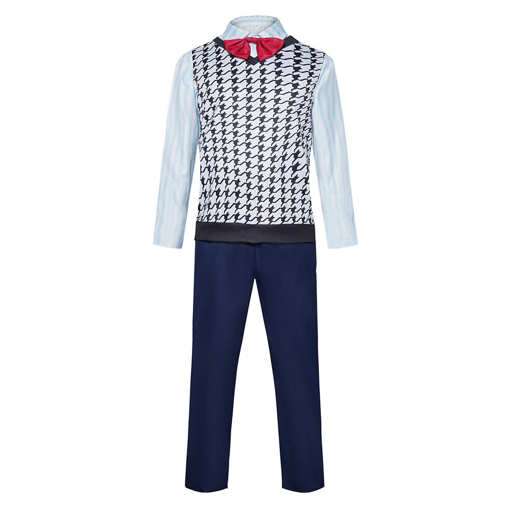 Movie Inside Out 2 (2024) Fear White Shirt Outfits Cosplay Costume Halloween Carnival Suit