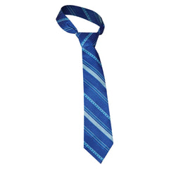 Movie Joker 2 Joker: Folie à Deux (2024) Joker Blue Tie Necktie Suit Matching Cosplay Halloween Carnival Accessories Props