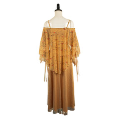 Movie Padme Amidala Meadow Yellow Dress Outfits Costume Halloween Carnival Suit