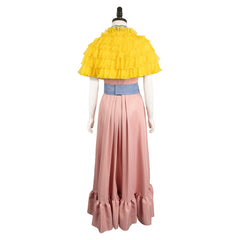 Movie Poor Things 2023 Belle Baxter Pink Dress Outfits Cosplay Costume Halloween Carnival Suit