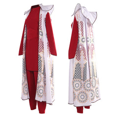 Movie Princess Leia Red Outfits Cosplay Costume Halloween Carnival Suit