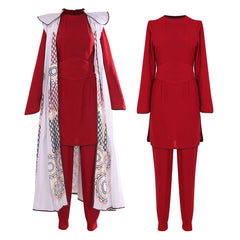 Movie Princess Leia Red Outfits Cosplay Costume Halloween Carnival Suit