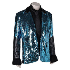 Movie Rite Here Rite Now (2024) Ghost Blue Jacket Shirt Outfits Cosplay Costume Halloween Carnival Suit