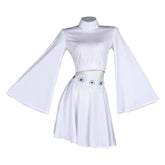 Movie Star Wars Leia Superheroine Dress Cosplay Costume Outfits Halloween Carnival Suit