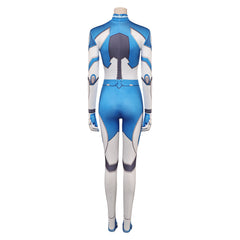 Mv Rivals (2024) Invisible Woman Cosplay Blue White Jumpsuit Outfits Costume Halloween