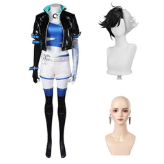 Mv Rivals (2024) Luna Snow Blue White Outfits Cosplay Costume