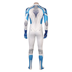 Mv Rivals (2025) Human Torch White Jumpsuit Outfits Cosplay Costume