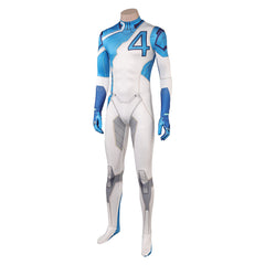 Mv Rivals (2025) Human Torch White Jumpsuit Outfits Cosplay Costume