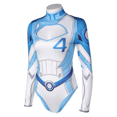 Mv Rivals (2025) Invisible Woman Susan Storm Blue White Swimsuit Outfits Cosplay Costume